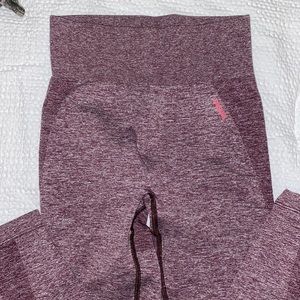 Maroon/dark purple gymshark leggings